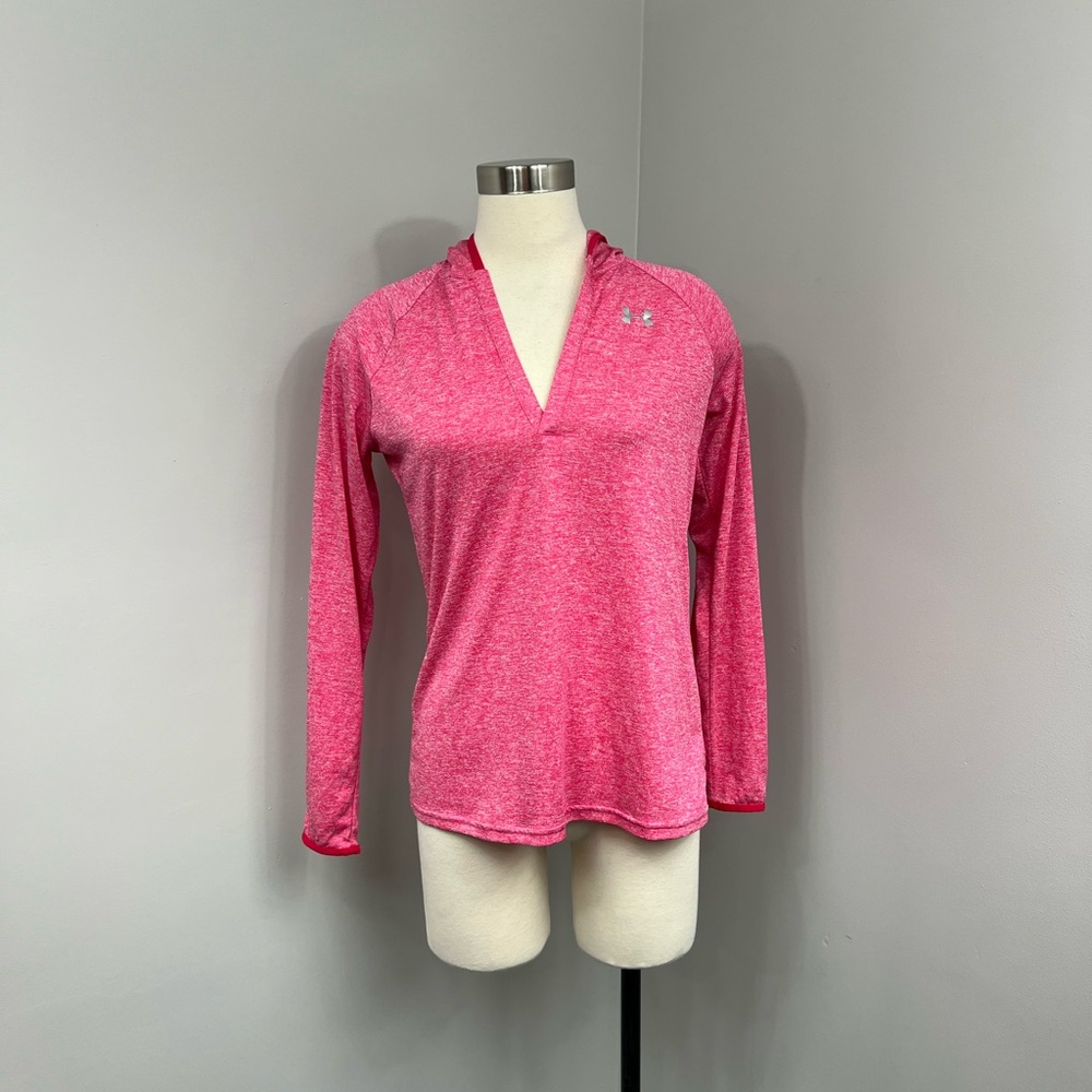 UA Pink Hooded Long Sleeve